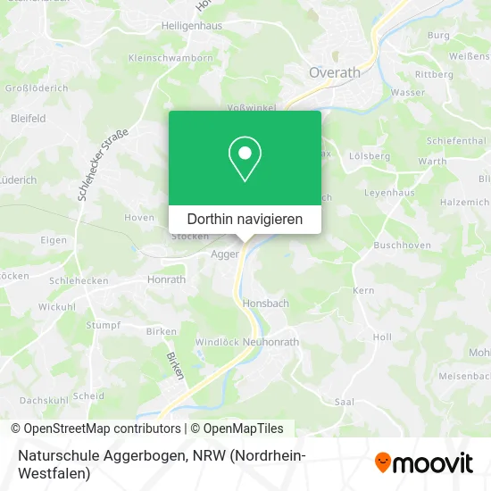 Naturschule Aggerbogen Karte