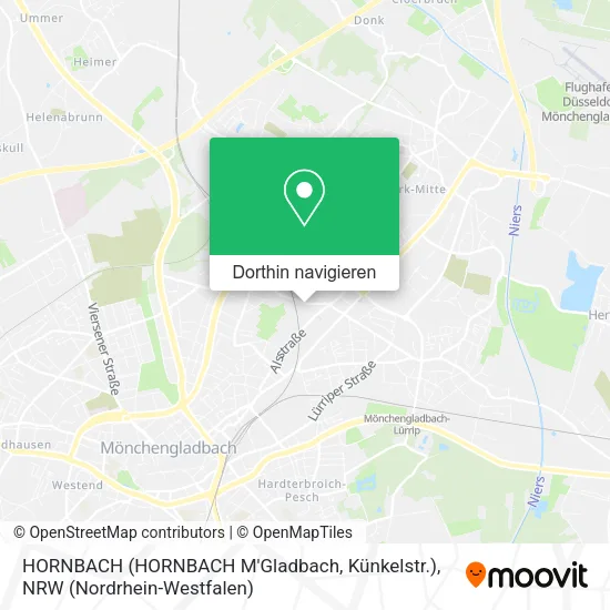 HORNBACH (HORNBACH M'Gladbach, Künkelstr.) Karte