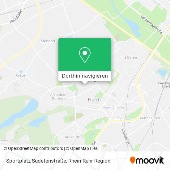 Sportplatz Sudetenstraße Karte