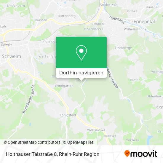 Holthauser Talstraße 8 Karte
