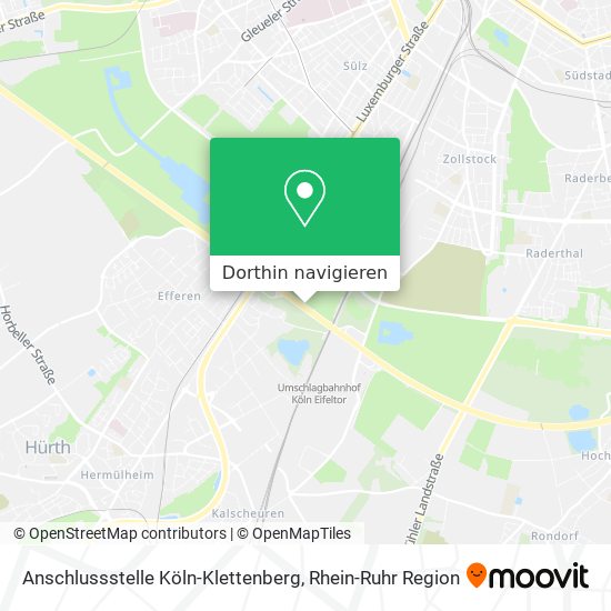 Anschlussstelle Köln-Klettenberg Karte