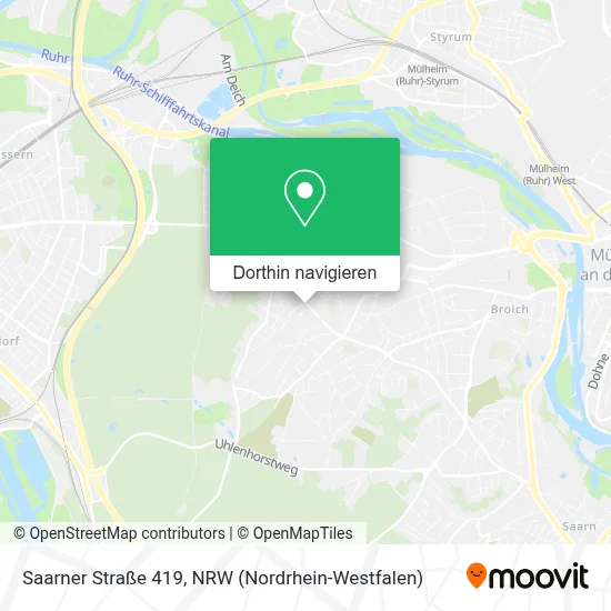 Saarner Straße 419 Karte