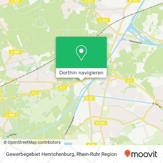 Gewerbegebiet Henrichenburg Karte