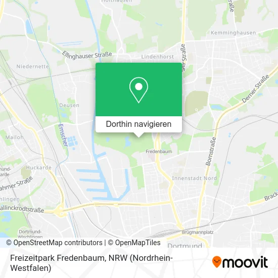 Freizeitpark Fredenbaum Karte