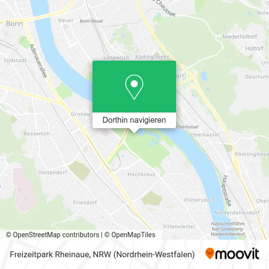 Freizeitpark Rheinaue Karte