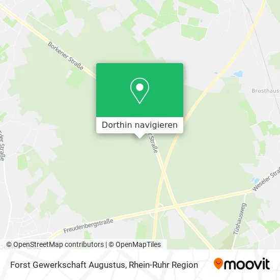 Forst Gewerkschaft Augustus Karte