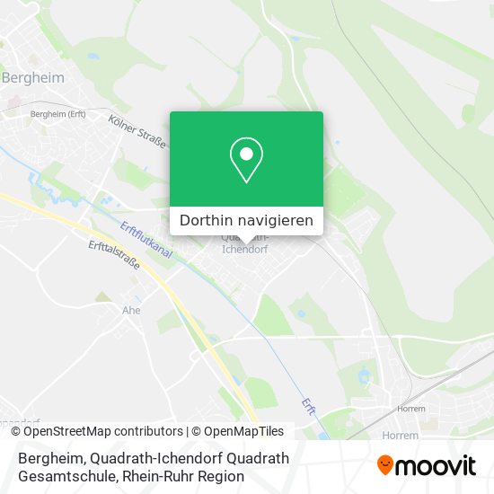 Bergheim, Quadrath-Ichendorf Quadrath Gesamtschule Karte