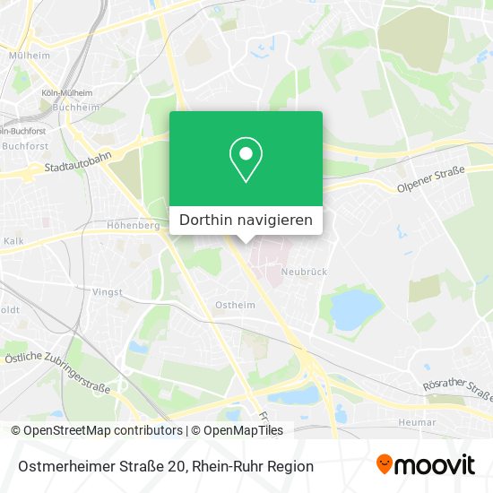 Ostmerheimer Straße 20 Karte