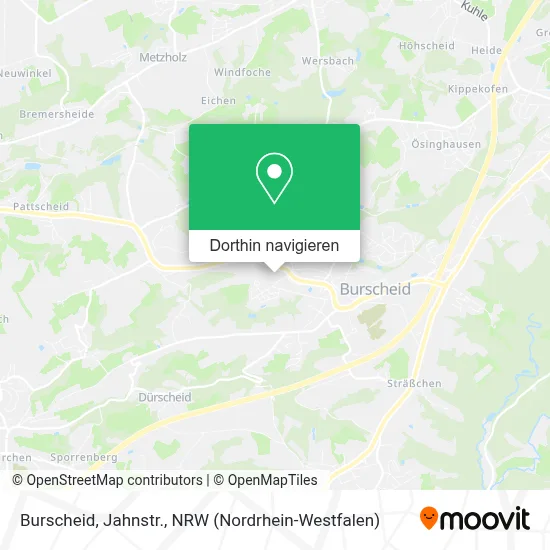 Burscheid, Jahnstr. Karte