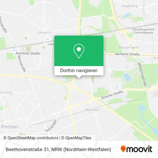 Beethovenstraße 31 Karte