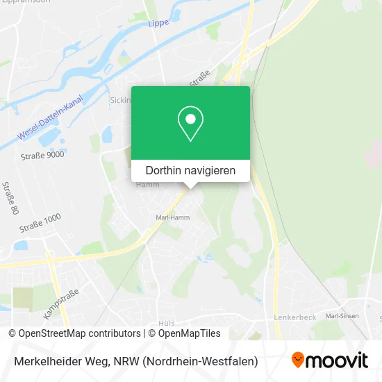 Merkelheider Weg Karte