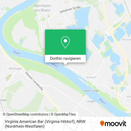 Virginia American Bar (Virginia Hitdorf) Karte