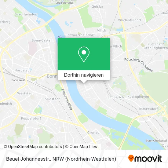 Beuel Johannesstr. Karte