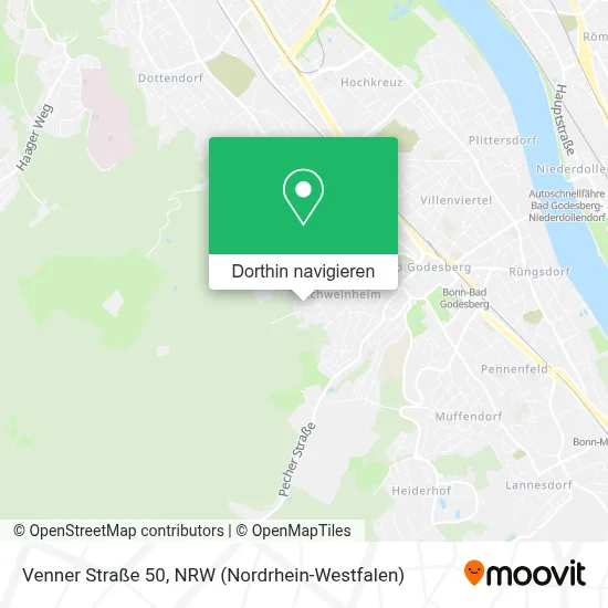 Venner Straße 50 Karte