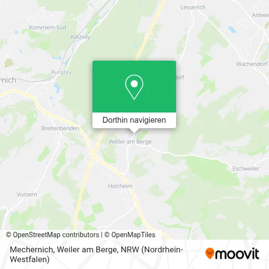Mechernich, Weiler am Berge Karte