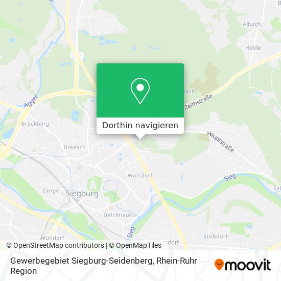 Gewerbegebiet Siegburg-Seidenberg Karte