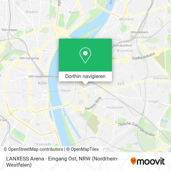 LANXESS Arena - Eingang Ost Karte