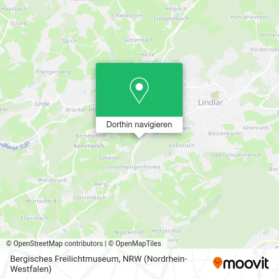 Bergisches Freilichtmuseum Karte