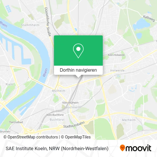 SAE Institute Koeln Karte