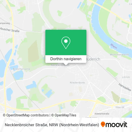 Necklenbroicher Straße Karte