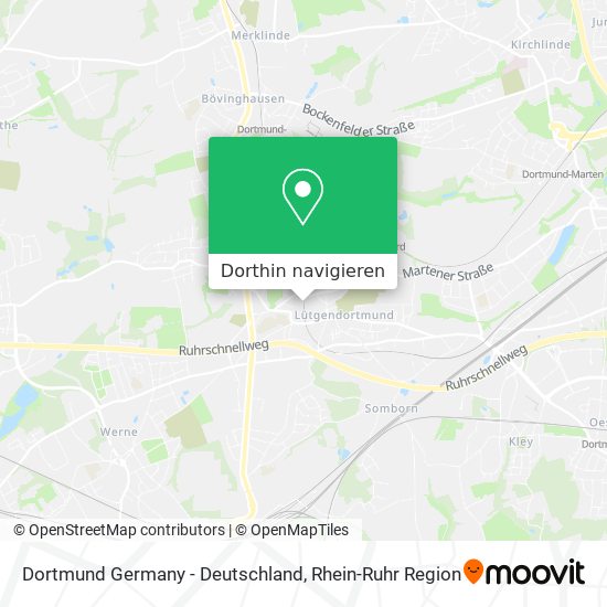 Dortmund Germany - Deutschland Karte