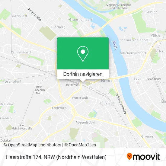 Heerstraße 174 Karte