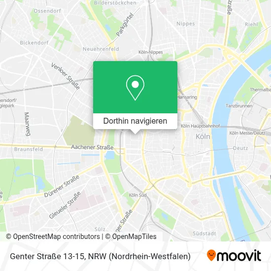 Genter Straße 13-15 Karte