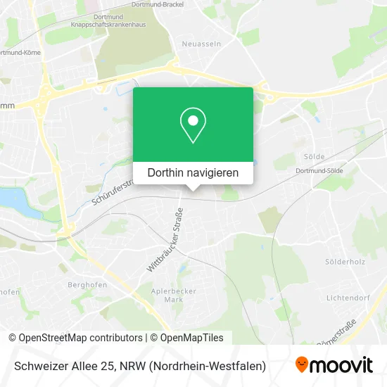 Schweizer Allee 25 Karte