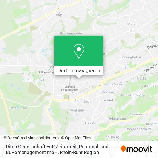 Ditec Gesellschaft FüR Zeitarbeit, Personal- und BüRomanagement mbH Karte