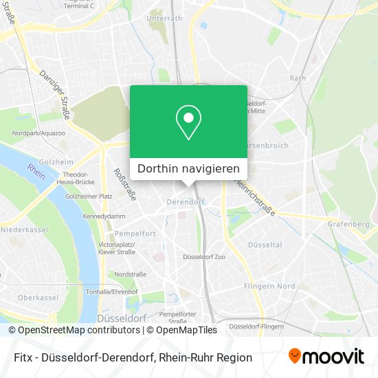 Fitx - Düsseldorf-Derendorf Karte