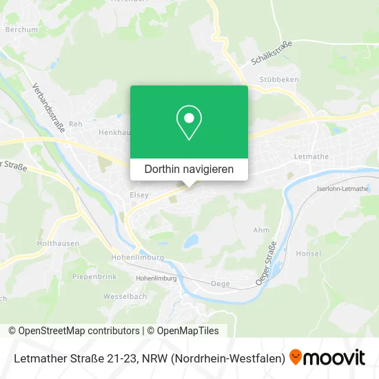 Letmather Straße 21-23 Karte