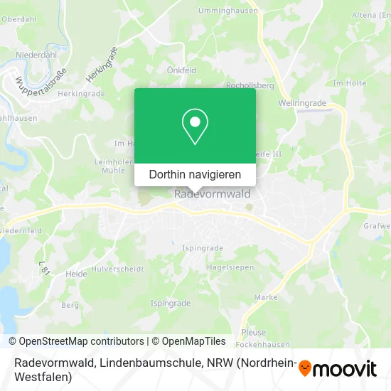 Radevormwald, Lindenbaumschule Karte