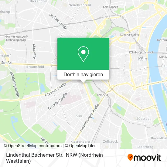 Lindenthal Bachemer Str. Karte