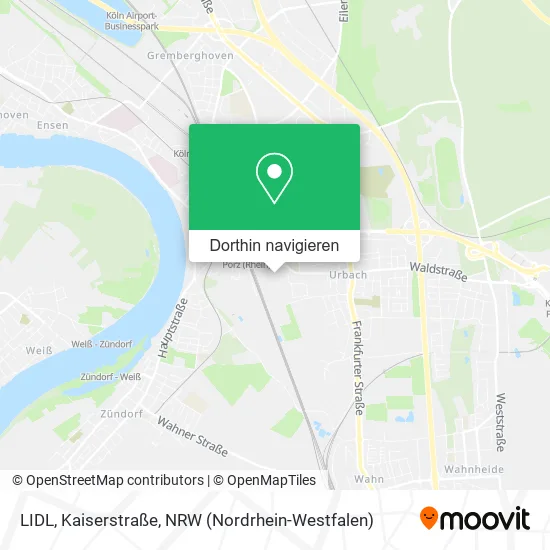 LIDL, Kaiserstraße Karte