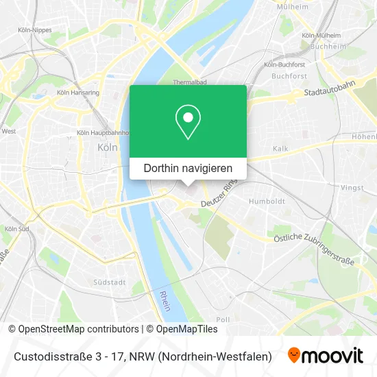 Custodisstraße 3 - 17 Karte