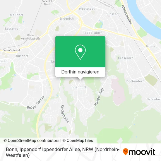 Bonn, Ippendorf Ippendorfer Allee Karte