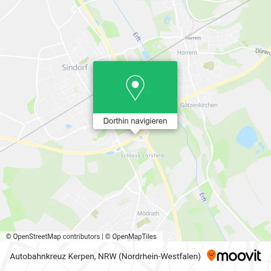 Autobahnkreuz Kerpen Karte