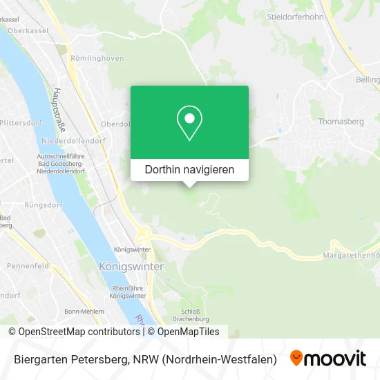 Biergarten Petersberg Karte