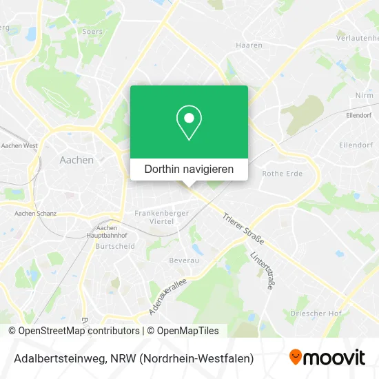 Adalbertsteinweg Karte