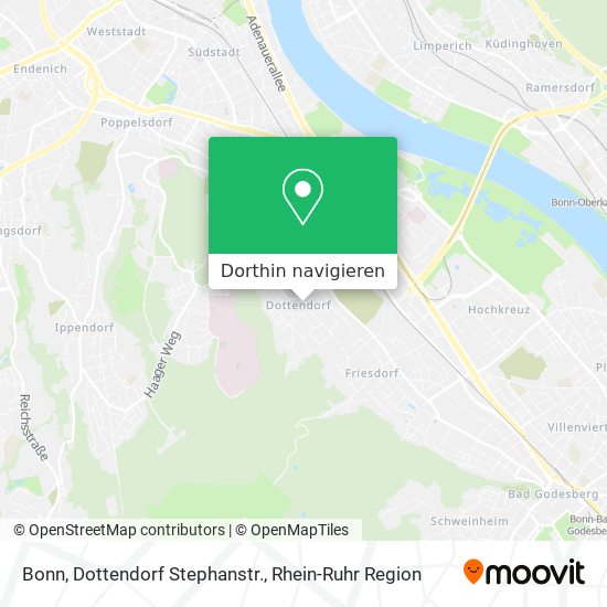 Bonn, Dottendorf Stephanstr. Karte