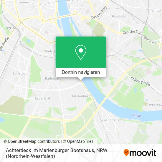 Achterdeck im Marienburger Bootshaus Karte