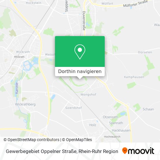 Gewerbegebiet Oppelner Straße Karte