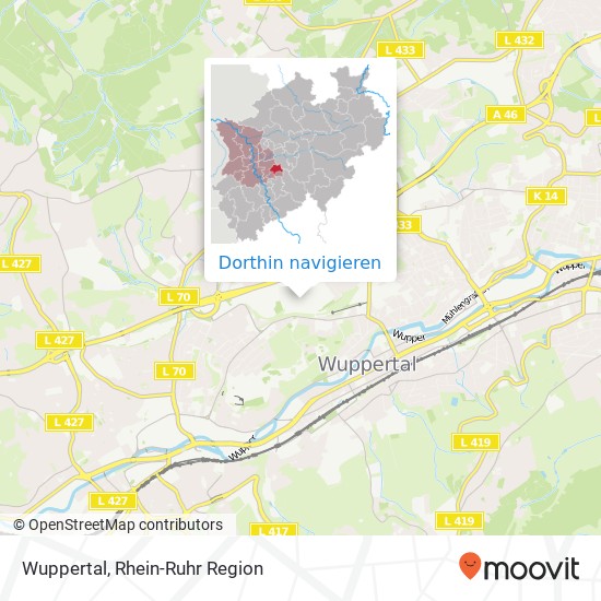 Wuppertal Karte