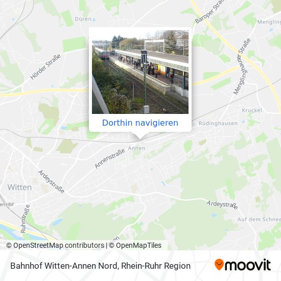 Bahnhof Witten-Annen Nord Karte