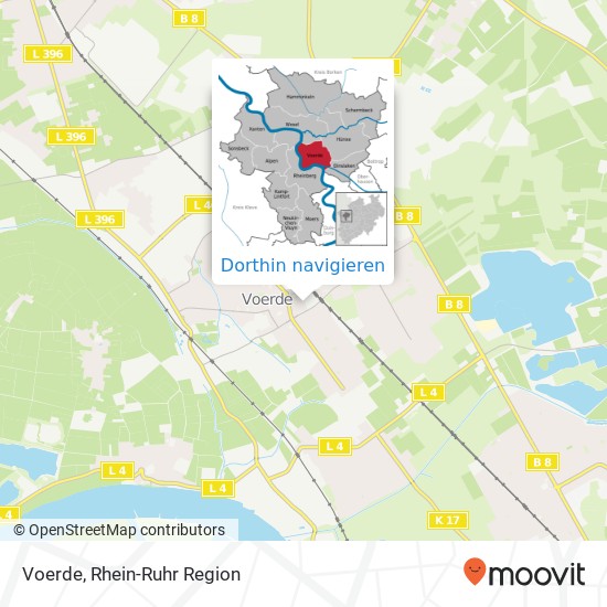 Voerde Karte