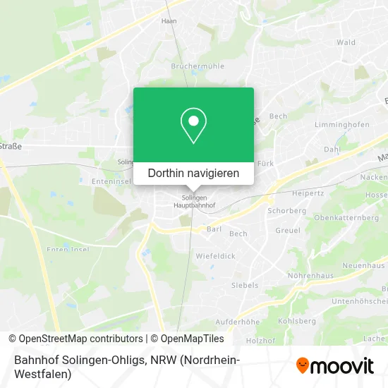 Bahnhof Solingen-Ohligs Karte