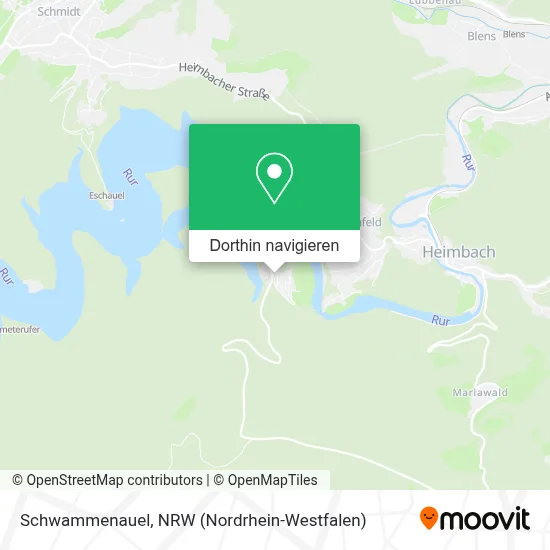 Schwammenauel Karte