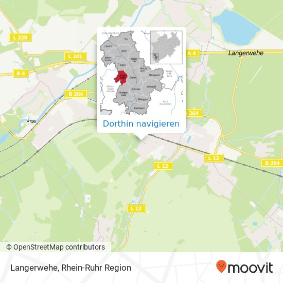 Langerwehe Karte