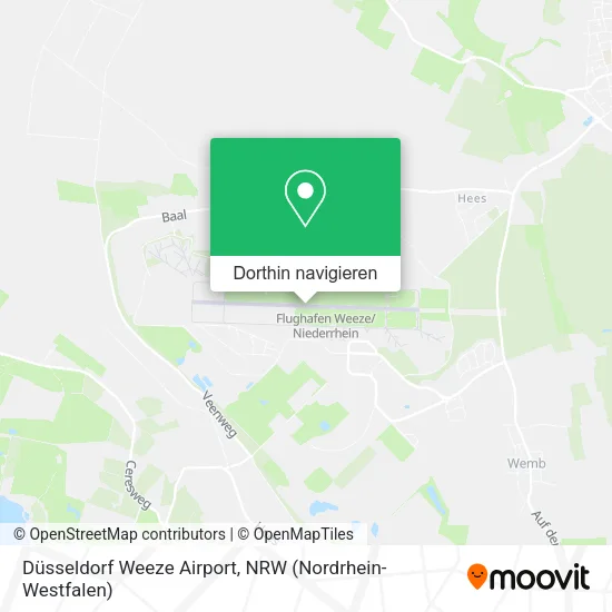 Düsseldorf Weeze Airport Karte