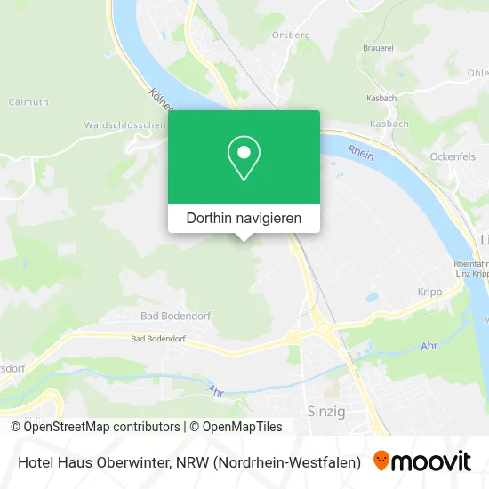 Hotel Haus Oberwinter Karte